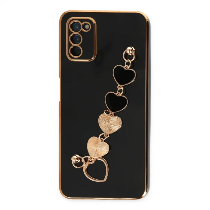 BUĞZ Samsung Galaxy A03s Kılıf Esila Silikon - Siyah