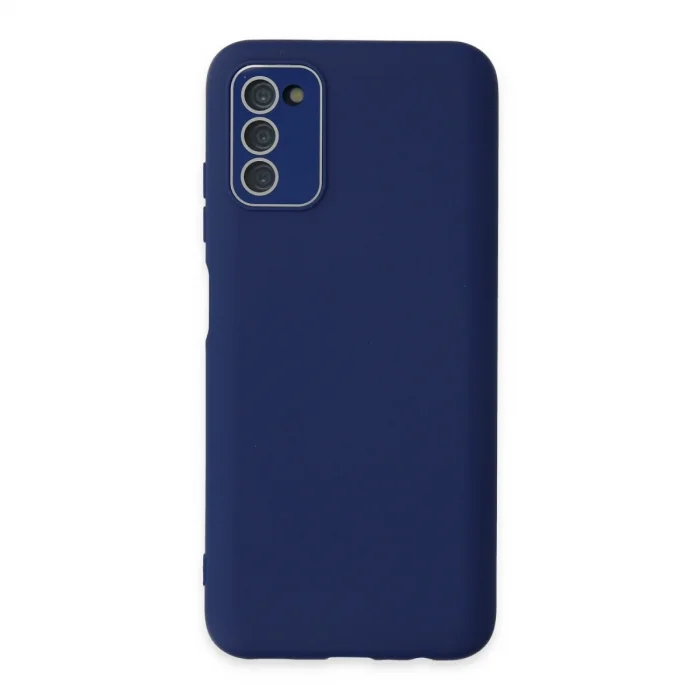 BUĞZ Samsung Galaxy A03s Kılıf Lansman Glass Kapak - Sky Blue