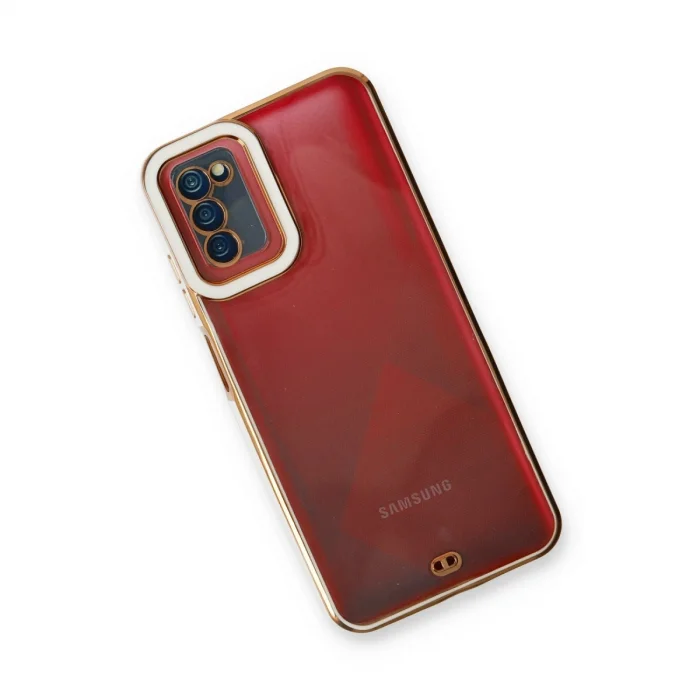 BUĞZ Samsung Galaxy A03s Kılıf Liva Lens Silikon - Beyaz