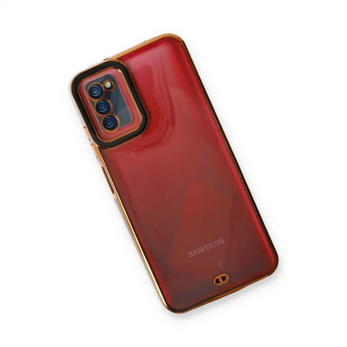 BUĞZ Samsung Galaxy A03s Kılıf Liva Lens Silikon - Siyah