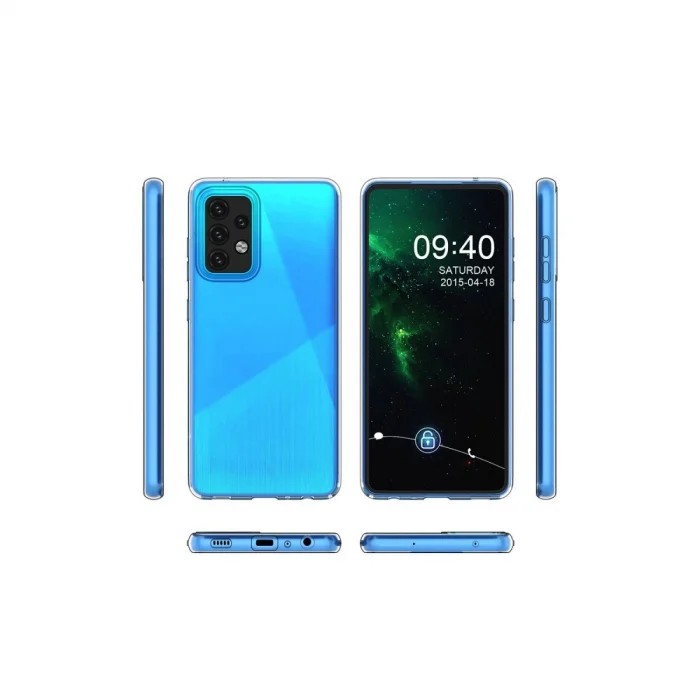 BUĞZ Samsung Galaxy A03s Kılıf Lüx Şeffaf Silikon