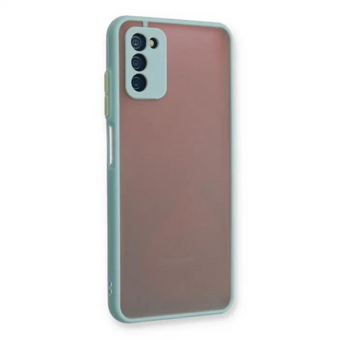 BUĞZ Samsung Galaxy A03s Kılıf Montreal Silikon Kapak - Turkuaz