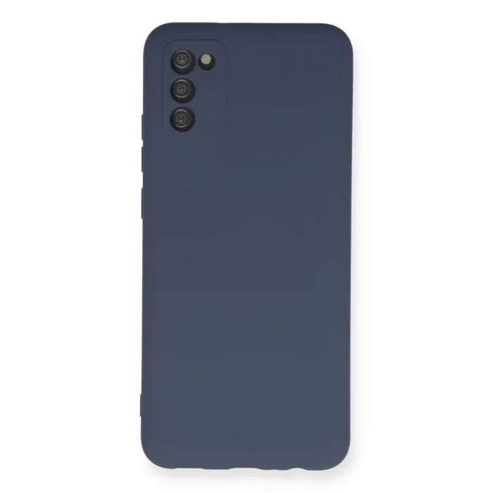 BUĞZ Samsung Galaxy A03s Kılıf Nano İçi Kadife Silikon - Gri