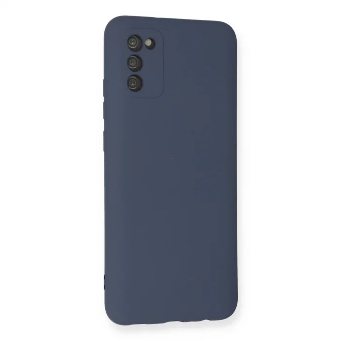 BUĞZ Samsung Galaxy A03s Kılıf Nano İçi Kadife Silikon - Gri