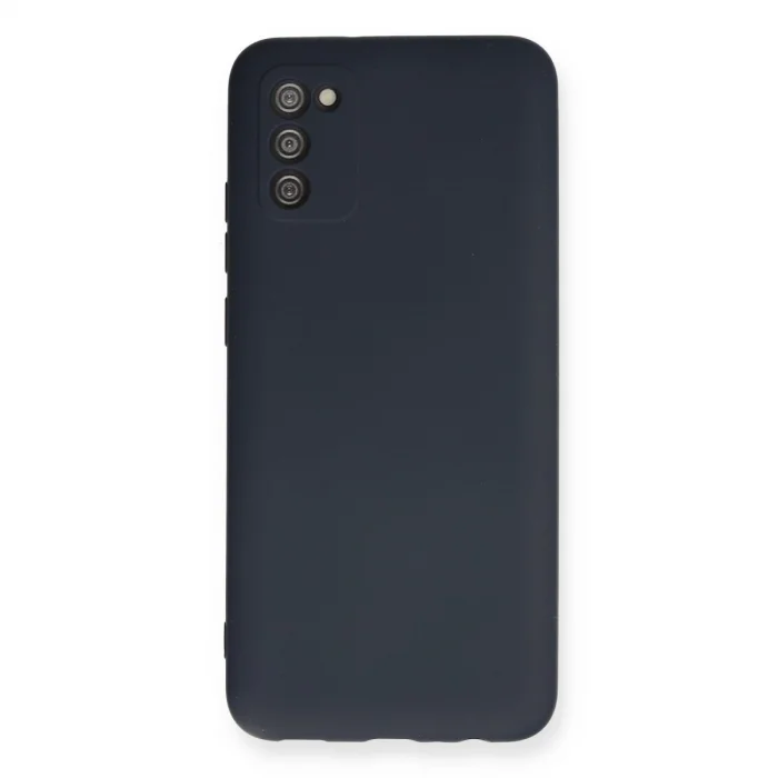BUĞZ Samsung Galaxy A03s Kılıf Nano İçi Kadife Silikon - Lacivert