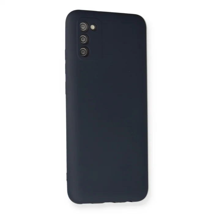 BUĞZ Samsung Galaxy A03s Kılıf Nano İçi Kadife Silikon - Lacivert