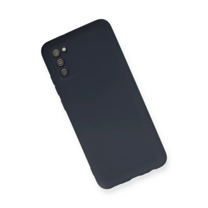 BUĞZ Samsung Galaxy A03s Kılıf Nano İçi Kadife Silikon - Lacivert
