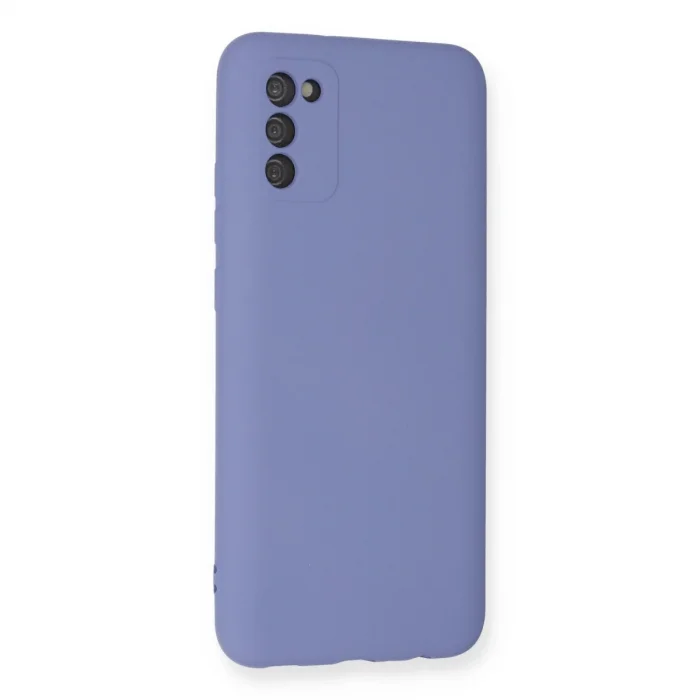 BUĞZ Samsung Galaxy A03s Kılıf Nano İçi Kadife Silikon - Lila