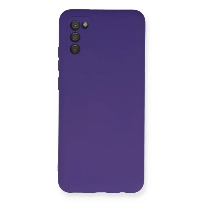 BUĞZ Samsung Galaxy A03s Kılıf Nano İçi Kadife Silikon - Mor
