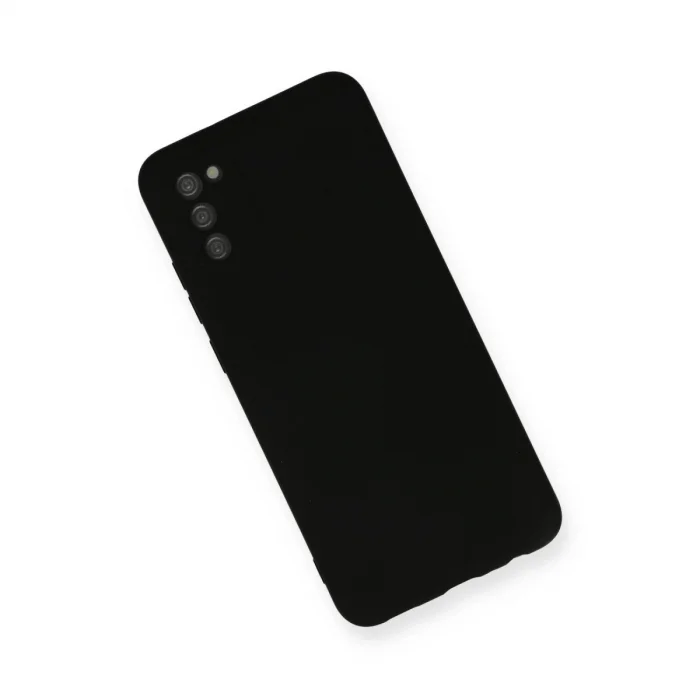 BUĞZ Samsung Galaxy A03s Kılıf Nano İçi Kadife Silikon - Siyah