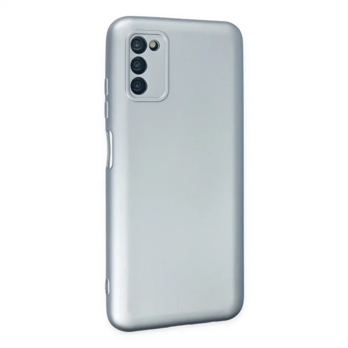 BUĞZ Samsung Galaxy A03s Kılıf Nano İçi Kadife Silikon - Sky Blue