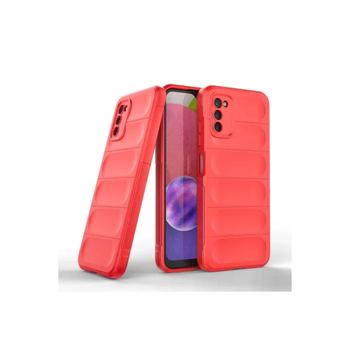 BUĞZ Samsung Galaxy A03s Kılıf Optimum Silikon - Kırmızı