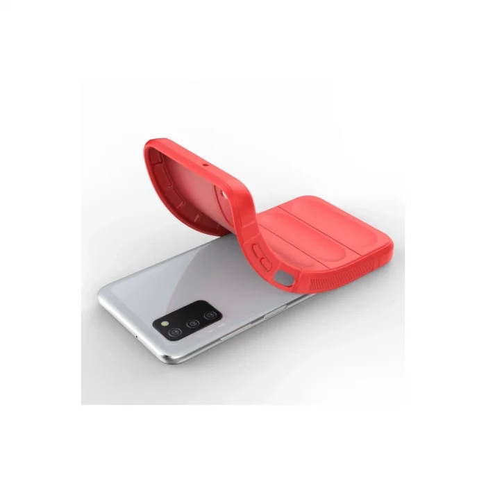 BUĞZ Samsung Galaxy A03s Kılıf Optimum Silikon - Kırmızı