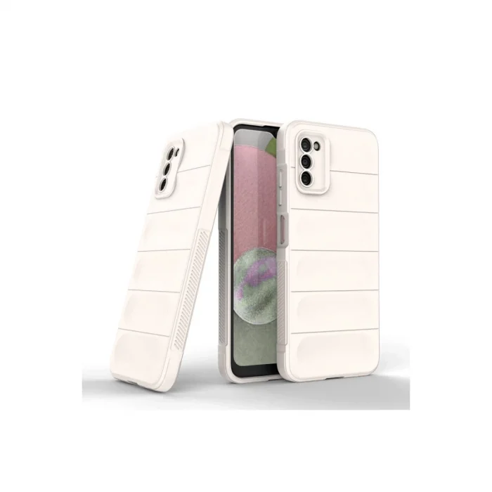 BUĞZ Samsung Galaxy A03s Kılıf Optimum Silikon - Krem