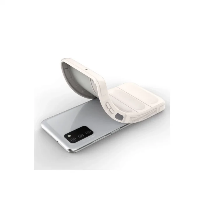 BUĞZ Samsung Galaxy A03s Kılıf Optimum Silikon - Krem