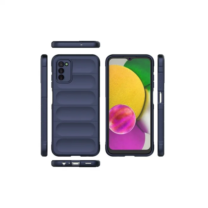 BUĞZ Samsung Galaxy A03s Kılıf Optimum Silikon - Lacivert