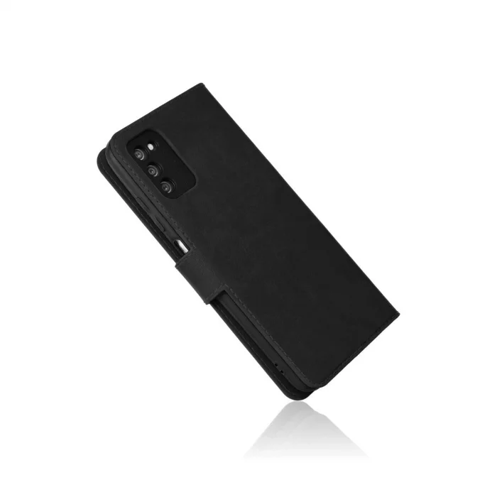 BUĞZ Samsung Galaxy A03s Kılıf Trend S Plus Kapaklı Kılıf - Siyah