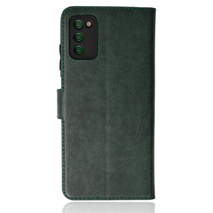 BUĞZ Samsung Galaxy A03s Kılıf Trend S Plus Kapaklı Kılıf - Yeşil