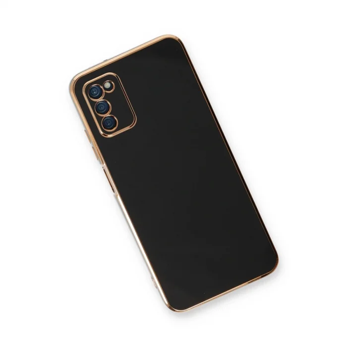 BUĞZ Samsung Galaxy A03s Kılıf Volet Silikon - Siyah