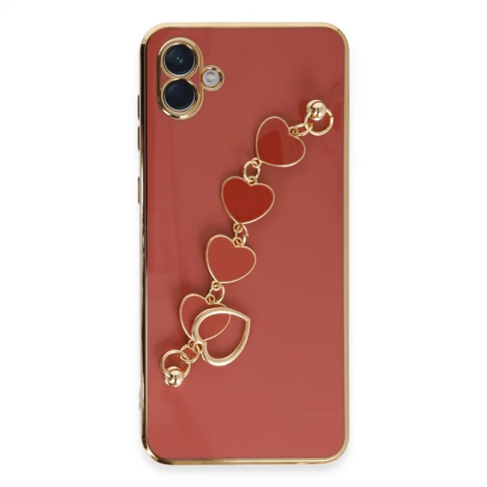 BUĞZ Samsung Galaxy A04 Kılıf Esila Silikon - Kırmızı