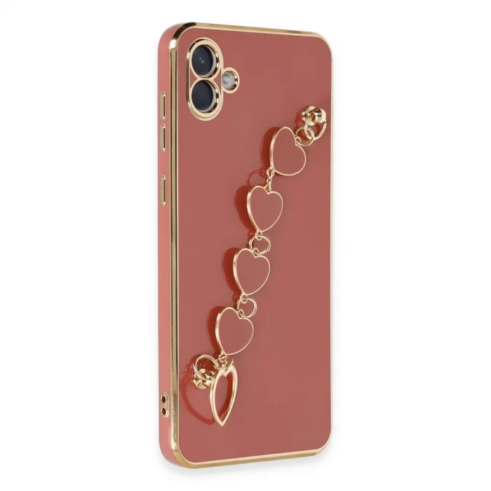 BUĞZ Samsung Galaxy A04 Kılıf Esila Silikon - Kırmızı