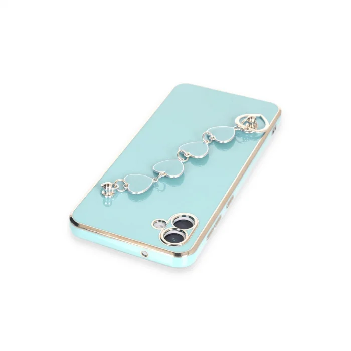 BUĞZ Samsung Galaxy A04 Kılıf Esila Silikon - Su Yeşili