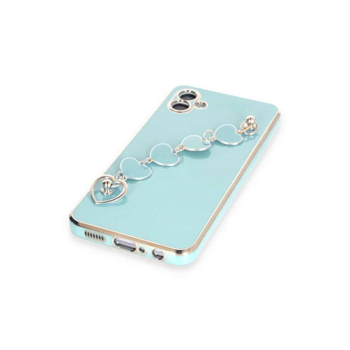 BUĞZ Samsung Galaxy A04 Kılıf Esila Silikon - Su Yeşili