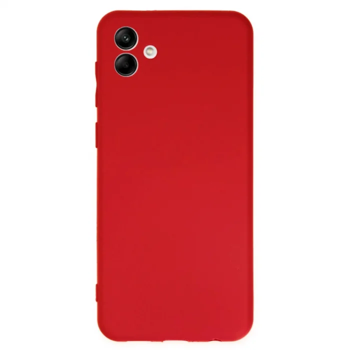 BUĞZ Samsung Galaxy A04 Kılıf First Silikon - Kırmızı