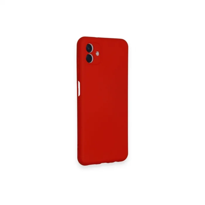 BUĞZ Samsung Galaxy A04 Kılıf Nano İçi Kadife Silikon - Kırmızı