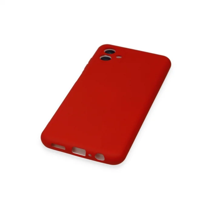 BUĞZ Samsung Galaxy A04 Kılıf Nano İçi Kadife Silikon - Kırmızı