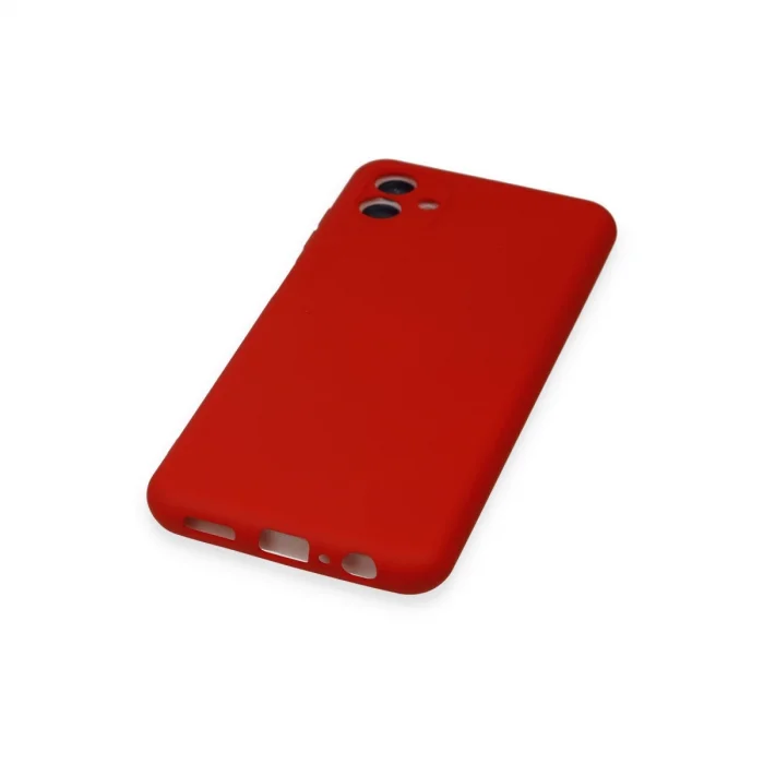 BUĞZ Samsung Galaxy A04 Kılıf Nano İçi Kadife Silikon - Kırmızı