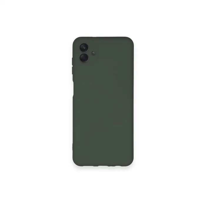 BUĞZ Samsung Galaxy A04 Kılıf Nano İçi Kadife Silikon - Koyu Yeşil