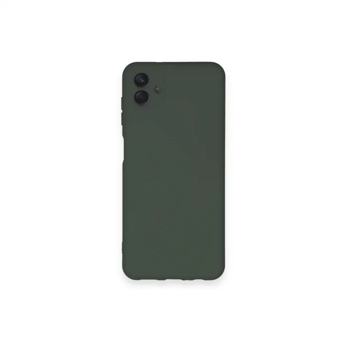 BUĞZ Samsung Galaxy A04 Kılıf Nano İçi Kadife Silikon - Koyu Yeşil