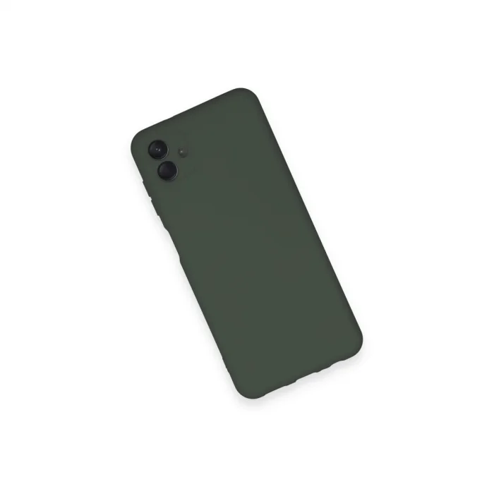 BUĞZ Samsung Galaxy A04 Kılıf Nano İçi Kadife Silikon - Koyu Yeşil
