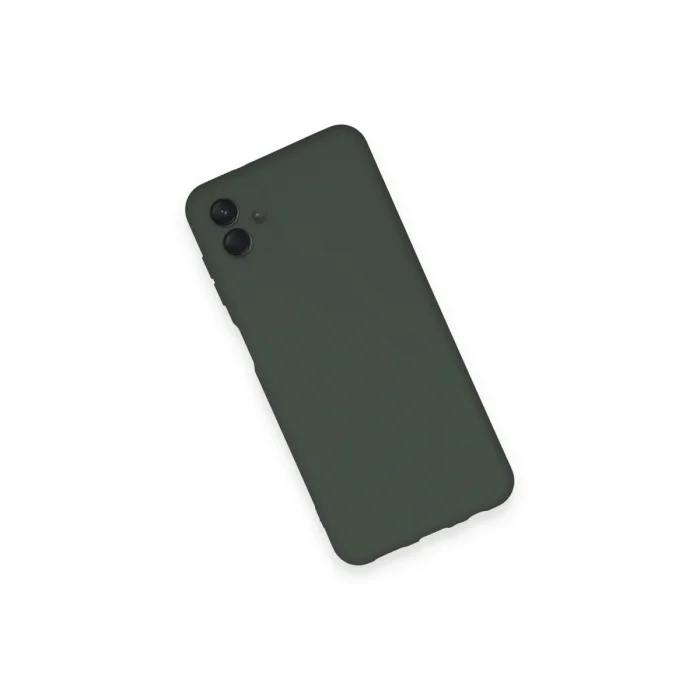 BUĞZ Samsung Galaxy A04 Kılıf Nano İçi Kadife Silikon - Koyu Yeşil