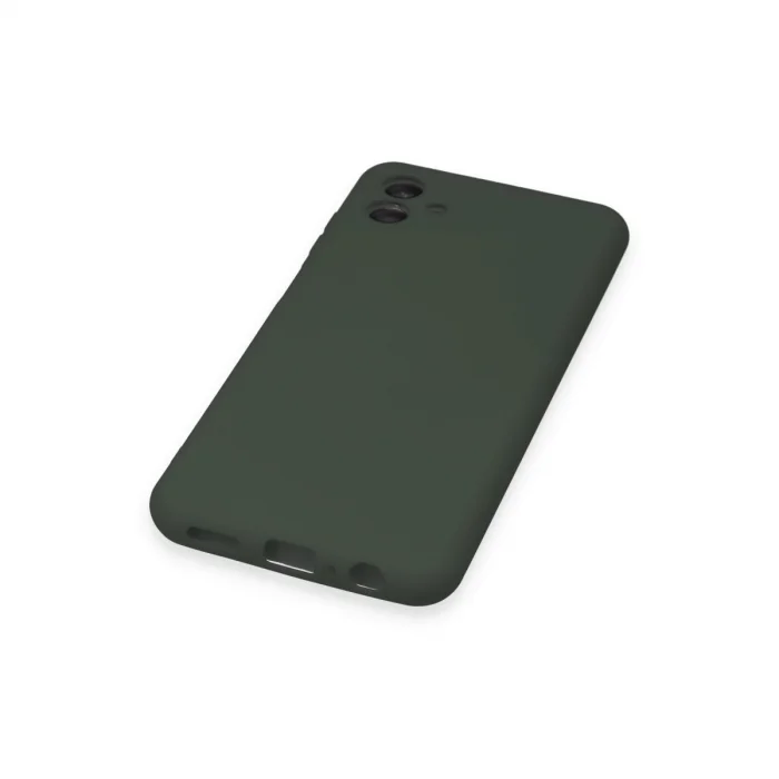 BUĞZ Samsung Galaxy A04 Kılıf Nano İçi Kadife Silikon - Koyu Yeşil