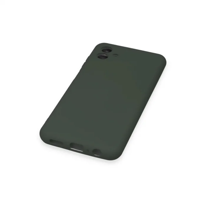 BUĞZ Samsung Galaxy A04 Kılıf Nano İçi Kadife Silikon - Koyu Yeşil