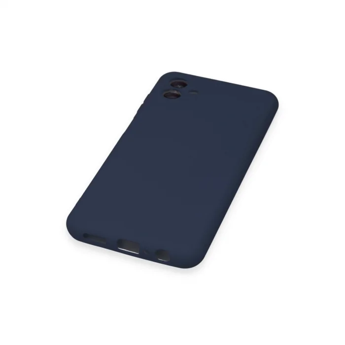 BUĞZ Samsung Galaxy A04 Kılıf Nano İçi Kadife Silikon - Lacivert