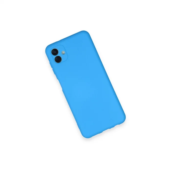 BUĞZ Samsung Galaxy A04 Kılıf Nano İçi Kadife Silikon - Mavi