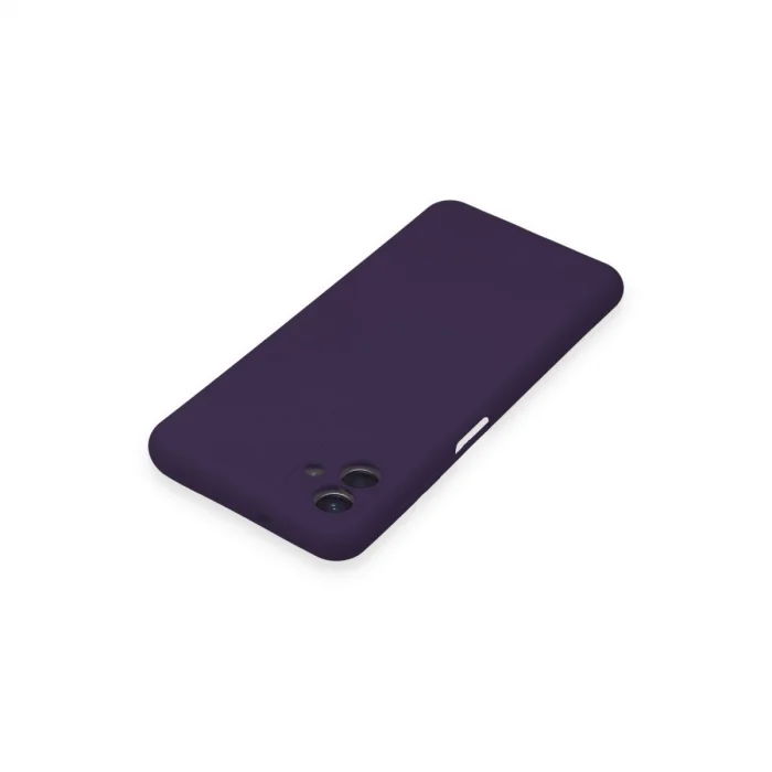 BUĞZ Samsung Galaxy A04 Kılıf Nano İçi Kadife Silikon - Mor