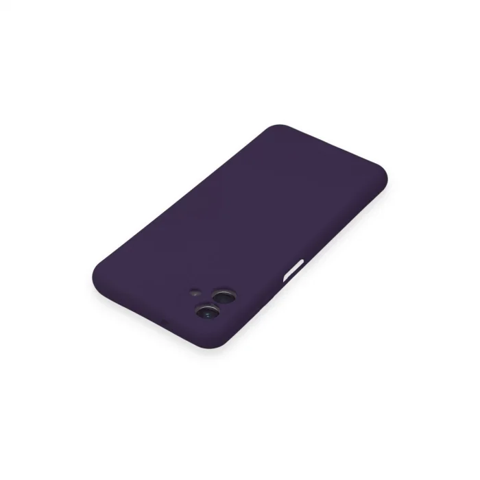BUĞZ Samsung Galaxy A04 Kılıf Nano İçi Kadife Silikon - Mor