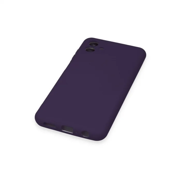 BUĞZ Samsung Galaxy A04 Kılıf Nano İçi Kadife Silikon - Mor