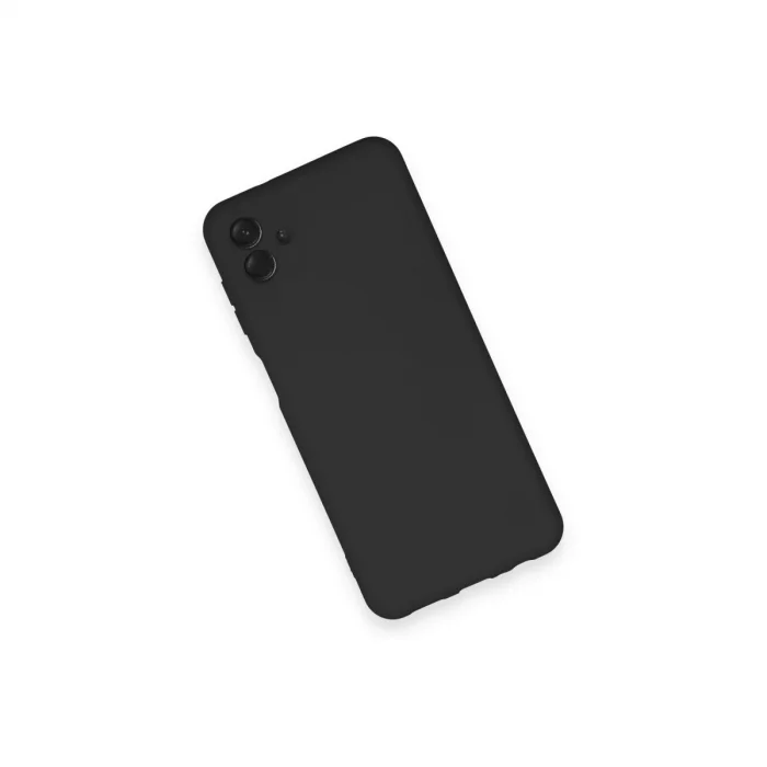 BUĞZ Samsung Galaxy A04 Kılıf Nano İçi Kadife Silikon - Siyah
