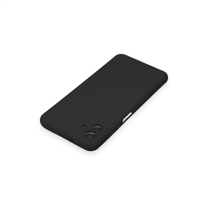 BUĞZ Samsung Galaxy A04 Kılıf Nano İçi Kadife Silikon - Siyah