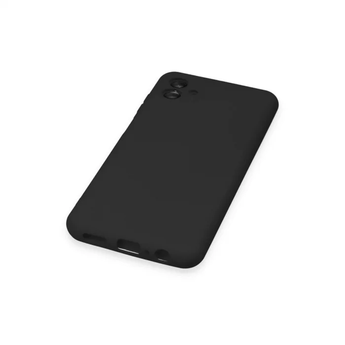 BUĞZ Samsung Galaxy A04 Kılıf Nano İçi Kadife Silikon - Siyah