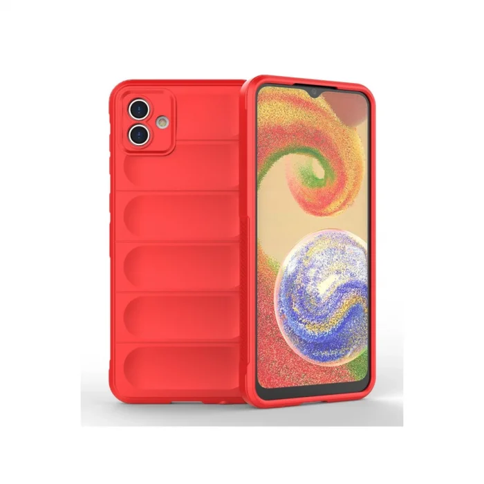 BUĞZ Samsung Galaxy A04 Kılıf Optimum Silikon - Kırmızı