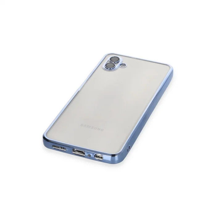 BUĞZ Samsung Galaxy A04 Kılıf Razer Lensli Silikon - Açık Mavi