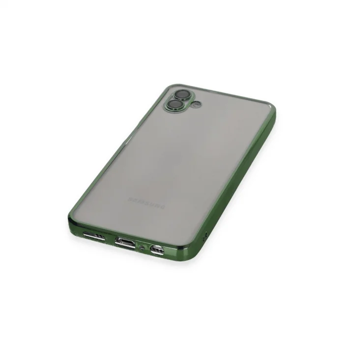 BUĞZ Samsung Galaxy A04 Kılıf Razer Lensli Silikon - Yeşil