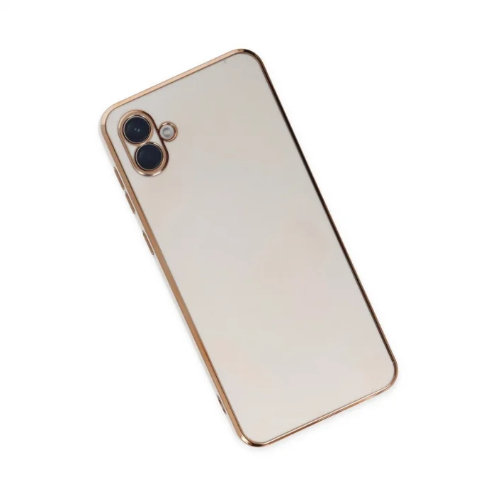 BUĞZ Samsung Galaxy A04 Kılıf Volet Silikon - Beyaz