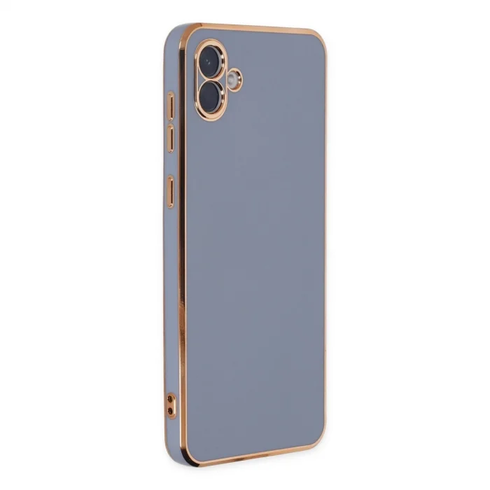 BUĞZ Samsung Galaxy A04 Kılıf Volet Silikon - Mavi